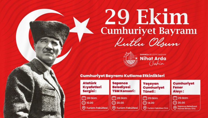 Sapanca’da Cumhuriyet Bayramı Coşkuyla Kutlanacak
